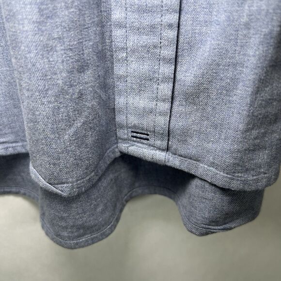 J Crew Button Up Shirt Mens Size Medium Light Blue Long Sleeve Oxford Pocket - Picture 4 of 14